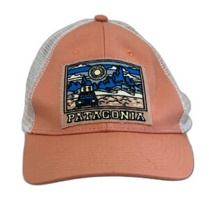 Patagonia Cap Hat Women's Adjustable Orange Summit Road Lo Pro Truckers LNWOT